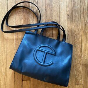 Telfar Medium Black Shopping Bag